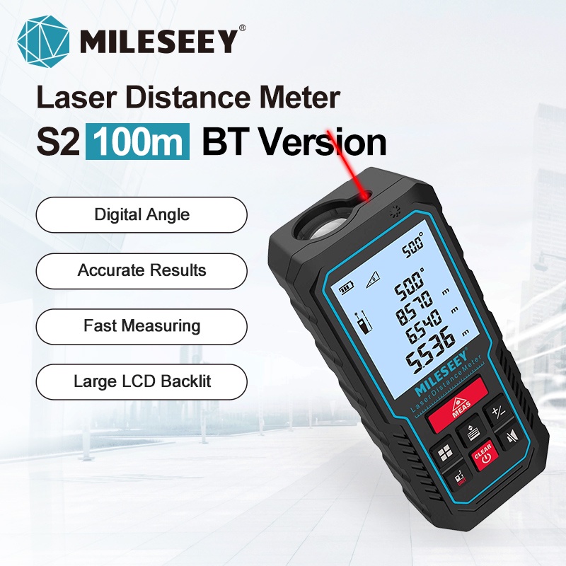 Mileseey S5 Laser Measure Rangefinder Handhold Mini Distance Meter ...