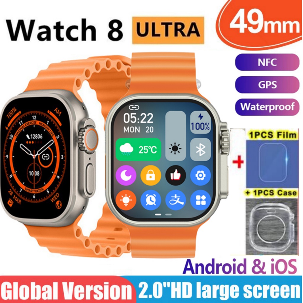 Smartwatch ultra series 8 iwo 16 ultra 8 watch clone 49mm smart watch ...