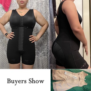 Stage 2 Fajas Compression Garment Full Body Shaper Plus Size Women Butt Lifter Tummy Control