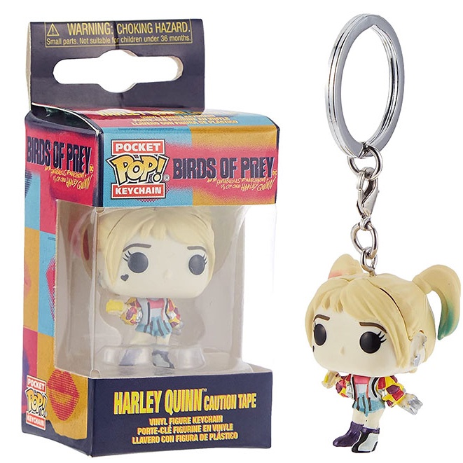 FunkoPop！KEY CHAIN JOKER HARLEYQUINN Joker and Harley Quinn Pocket POP keychain