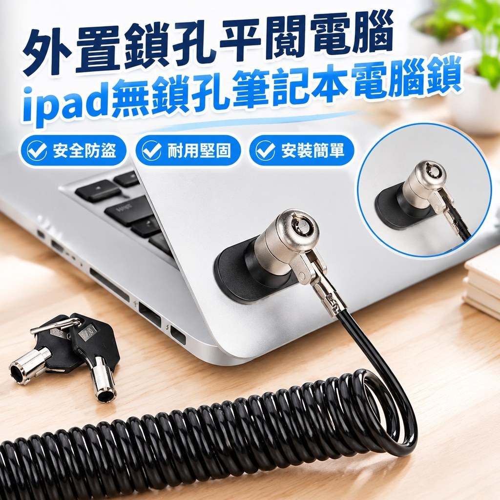 External Keyhole Tablet ipad No Keyhole Laptop Lock Anti-theft Lock ...
