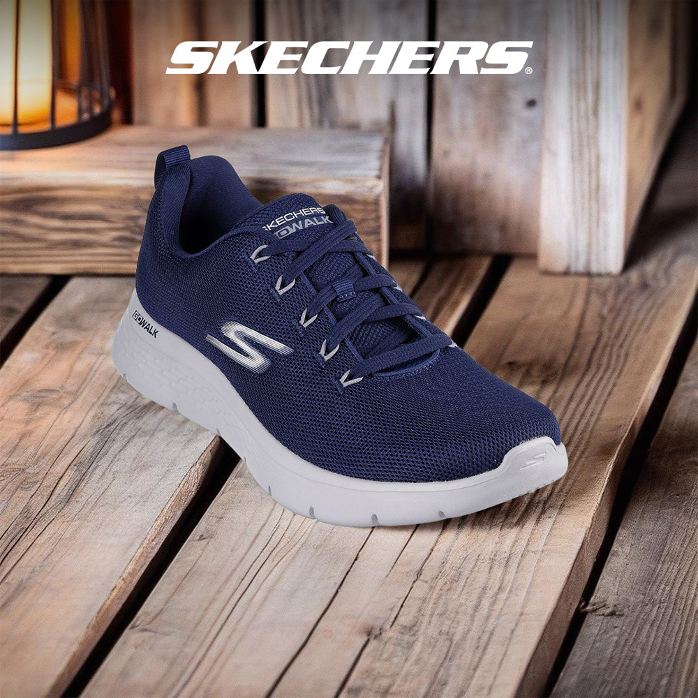 Skechers Men GOwalk Flex Walking Shoes - 216328-NVY Air-Cooled Goga Mat ...