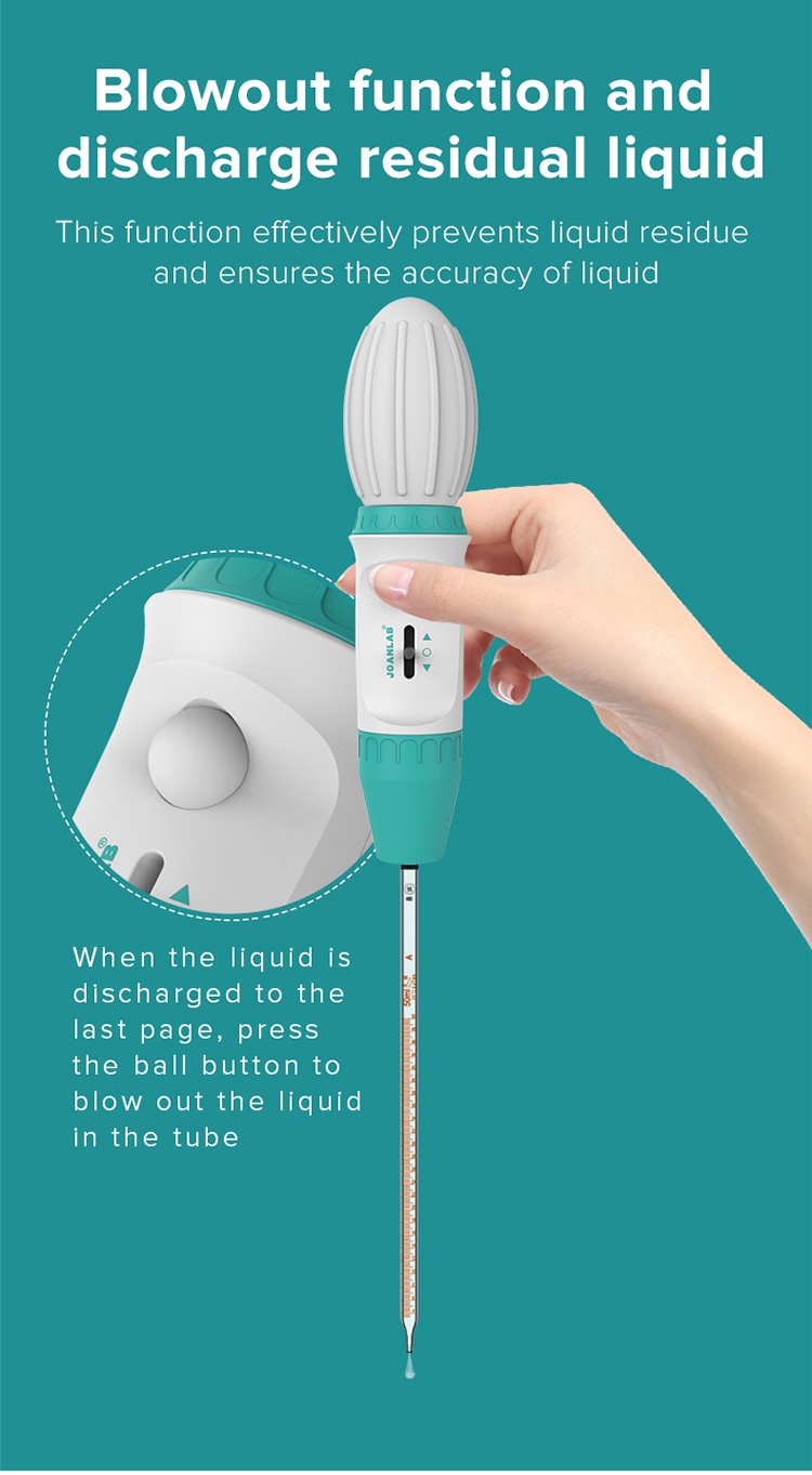 JOANLAB Pipette Large Volume Manual Pipette Pump Laboratory Liquid ...