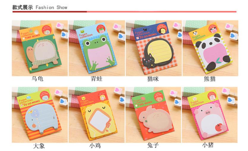 1PC Mini Sticky Notes Cartoon School Students Sticker Cute Colorful ...