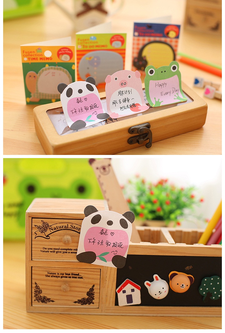 1PC Mini Sticky Notes Cartoon School Students Sticker Cute Colorful ...
