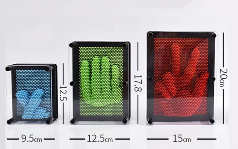 3D Plastic Pin Art Board Game Toy Large Size Classic Pin Impression ...