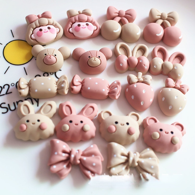 cute bear jibits for design cheery strawberry jibitz charm candy ...