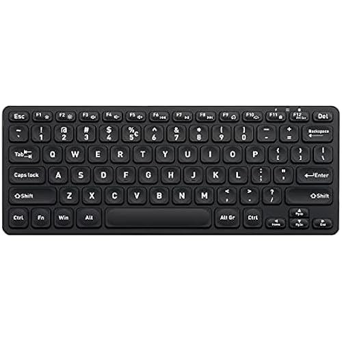 Perixx PERIBOARD-732B Wireless Backlit Keyboard Tenkeyless Mini ...