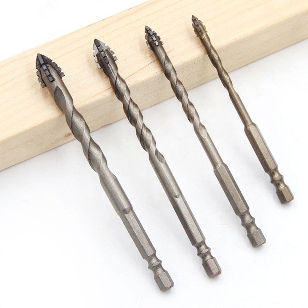 【WOES】1pc Eccentric Drill Four-Flute Glass Tile Punching Rock Slab ...