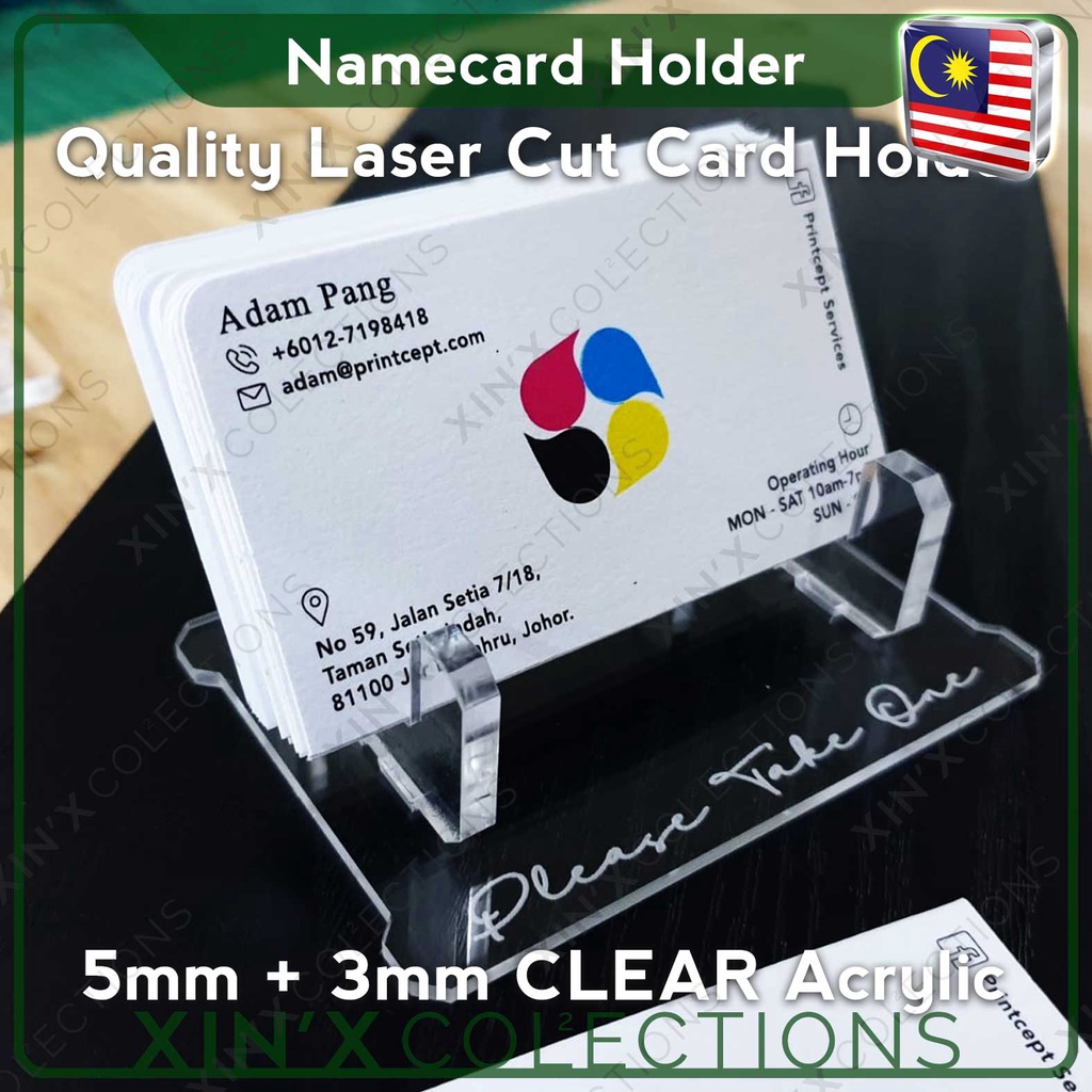 Namecard Name Card Holder Box Display Acrylic Business Card Holder CASE ...