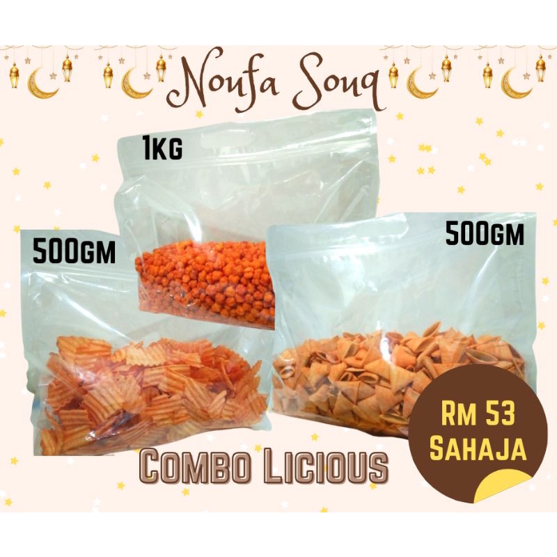 Kerepek Raya Noufa Souq Kerepek Combo 3 Pack | Shopee Malaysia