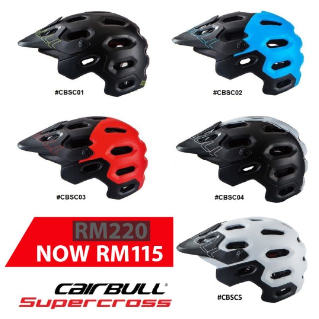 MTB Downhill Enduro XC Original Cairbull SuperCross Helmets Shopee Malaysia