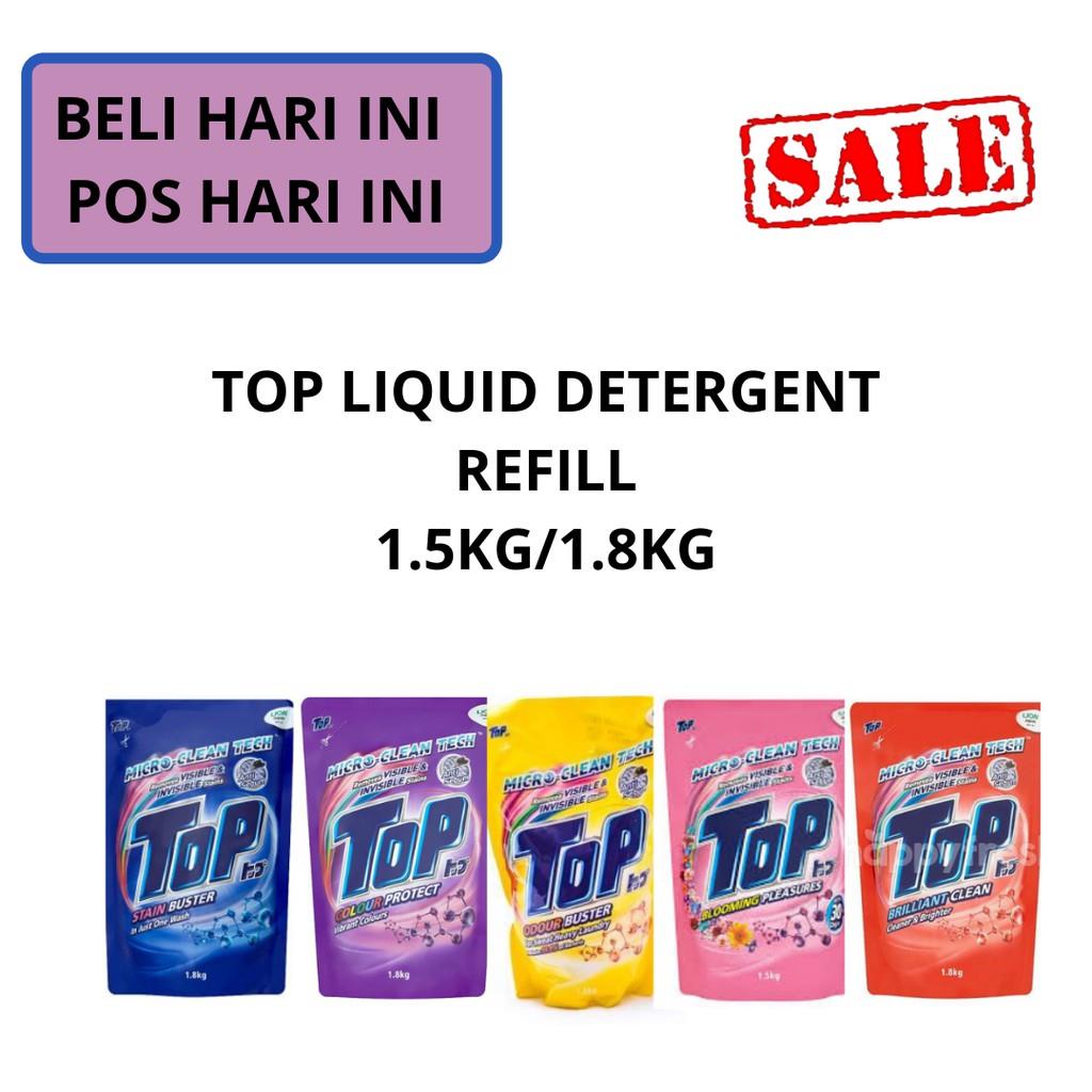 ♂Top Liquid Detergent Refill 1.5KG/1.8KG-Sabun Basuh Baju/Laundry