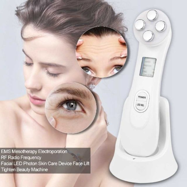 Face Skin Mesotherapy Electroporation RF Radio Frequency Facial LED ...