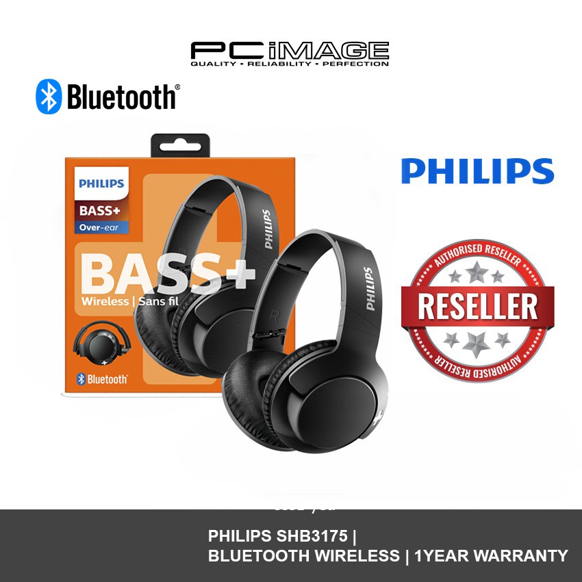 PHILIPS SHB3175 On Ear Bluetooth Wireless Headphones Black