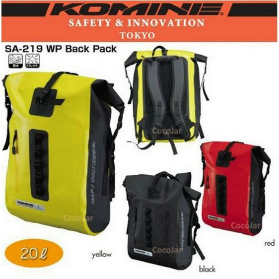 Komine waterproof backpack hotsell