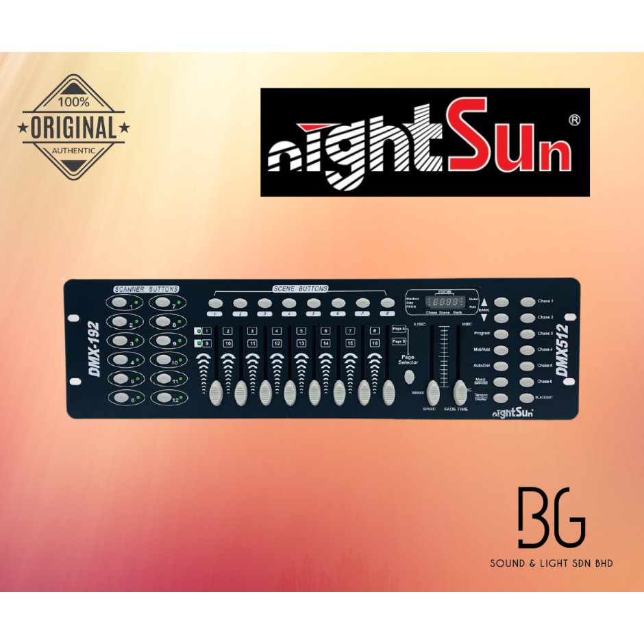 NIGHTSUN SM006 DMX LIGHTING CONTROLLER Shopee Malaysia