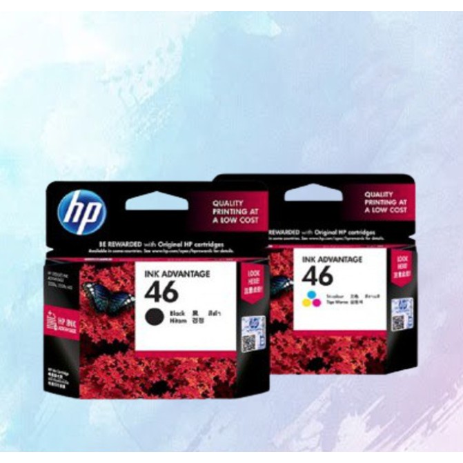 HP 46 Original Ink Advantage Cartridge Black/Tri Color | Shopee Malaysia