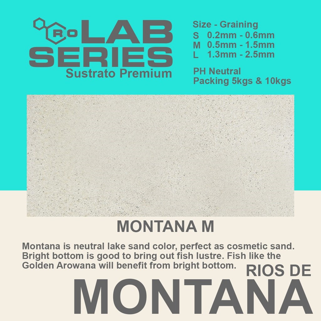 RIO SUSTRATO PREMIUM SAND MONTANA [(S, M, & L)10KG] | PASIR AKUARIUM ...