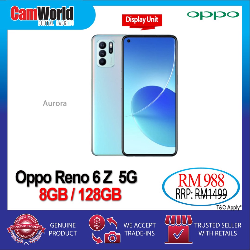 Oppo Reno 6 Z 5g ( 8gb + 128gb ) ( Display Unit ) 