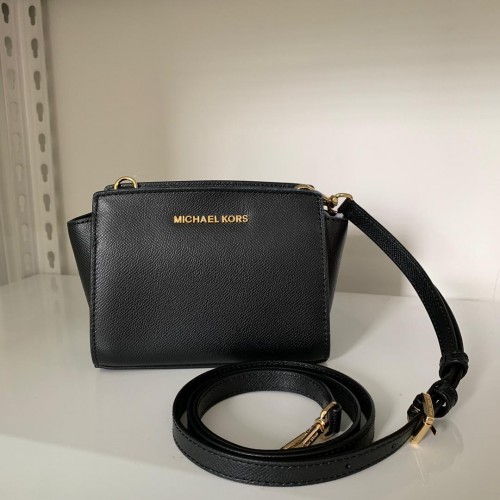 Selma Mini Crossgrain Leather Crossbody Bag