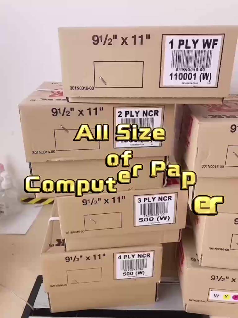 COMPUTER FORM 1Ply , 2Ply , 3Ply, 4Ply Computer Paper NCR 9.5