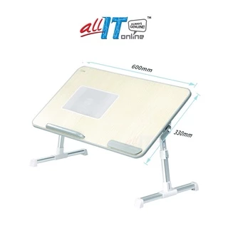 SAIJI Foldable Adjustable Notebook Stand Table Lap Desk A6L/A8/A8L Grey