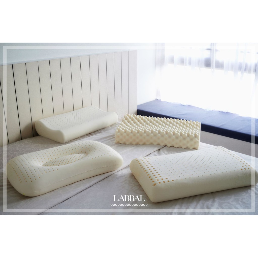 Labbal 100% Natural Latex Pillow / Contour/ Massage/ Bantal lateks ...