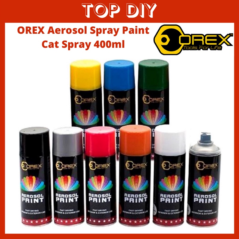 OREX Aerosol Spray Paint Cat Spray Wall Paint Cat Spray Motor 400ml ...