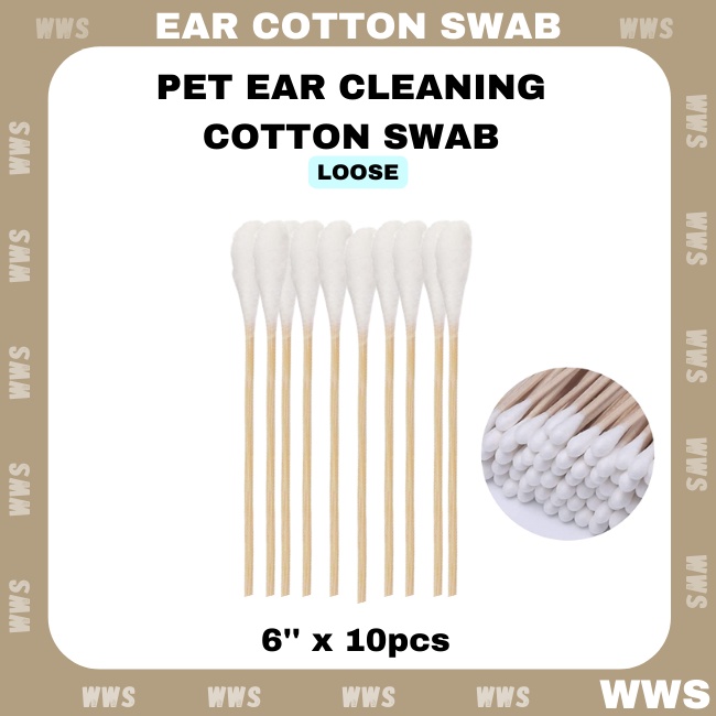 Pet Ear Cleaning Cotton Swab ( Ear Cotton Buds ) with Wooden Handle ...