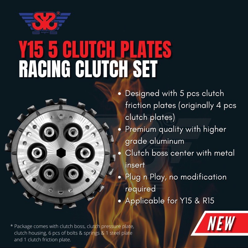 Y15ZR Y15ZR V2 R15 Super Racing Hyper Clutch Complete Sets 6Spring ...
