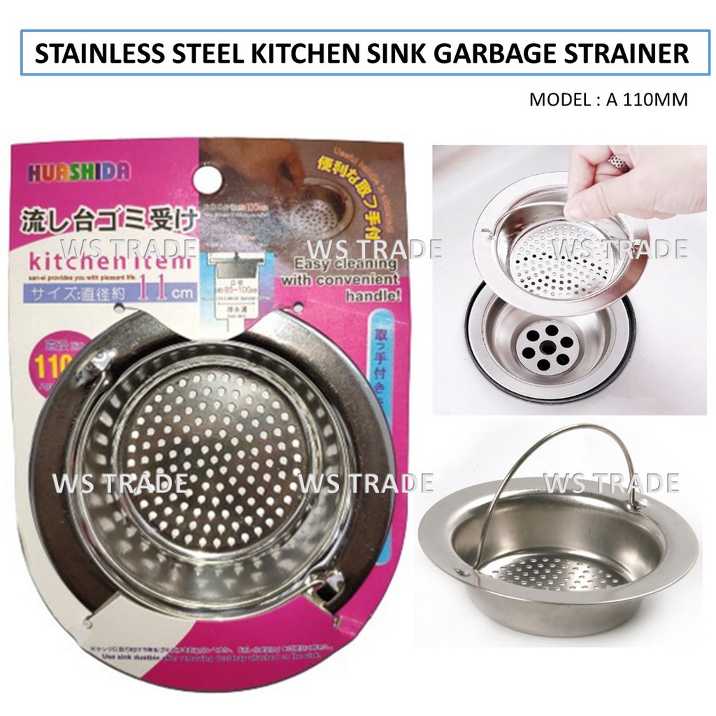 Kitchen Stainless Steel SINK GARBAGE STRAINER Model:A | Shopee Malaysia