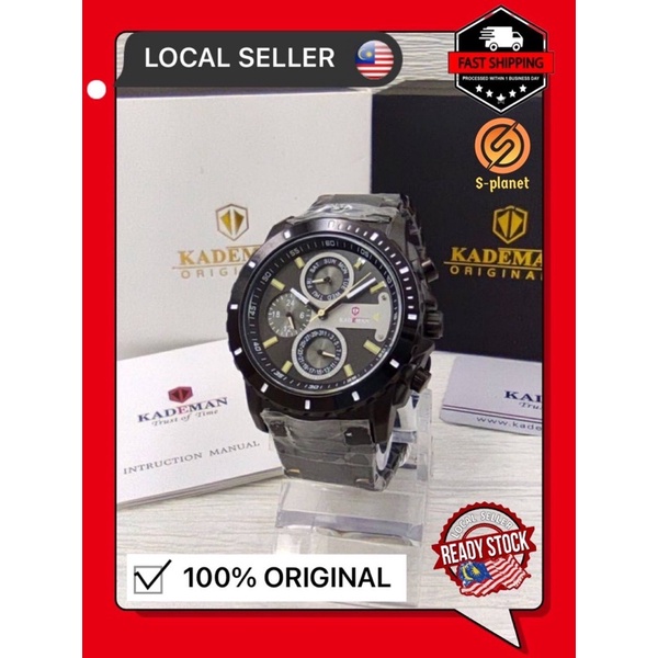 🇲🇾Ready stock🇲🇾 KADEMAN K6137 Original Sport Watch Men Wristwatch
