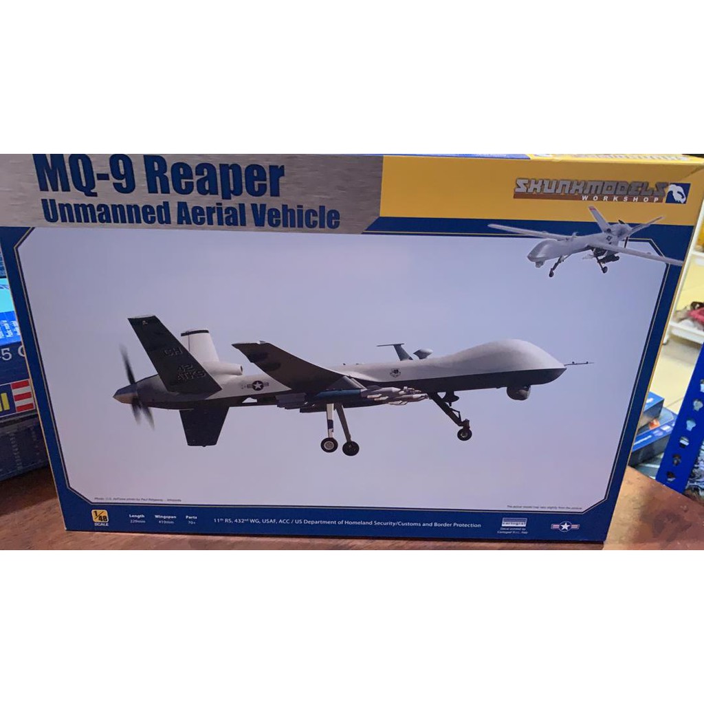 SKUNKMODELS 48013 MQ-9 Reaper Unmanned Aerial Vehicle 1/48 | Shopee ...
