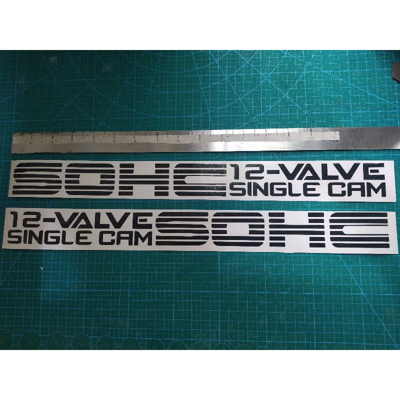 Stiker SOHC 12VALVE SINGLE CAM | Shopee Malaysia