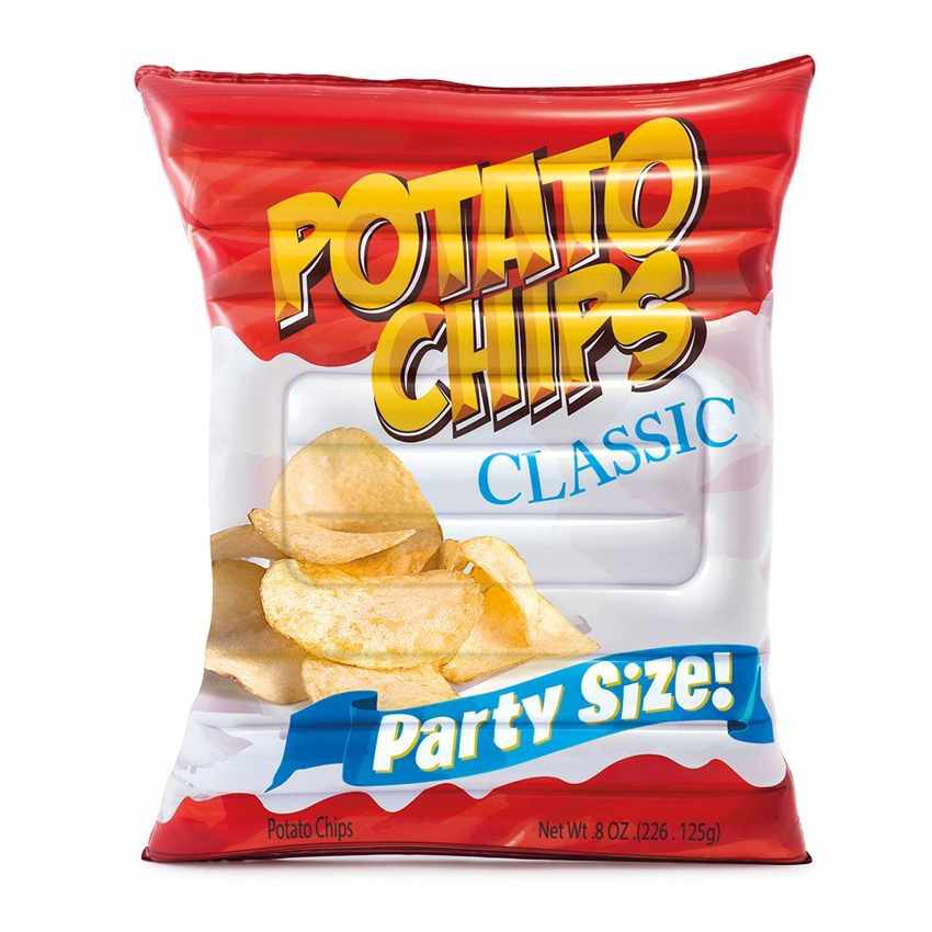 INTEX 58776 Potato Chips Float Inflatable Swimming Pool Lounger Float ...