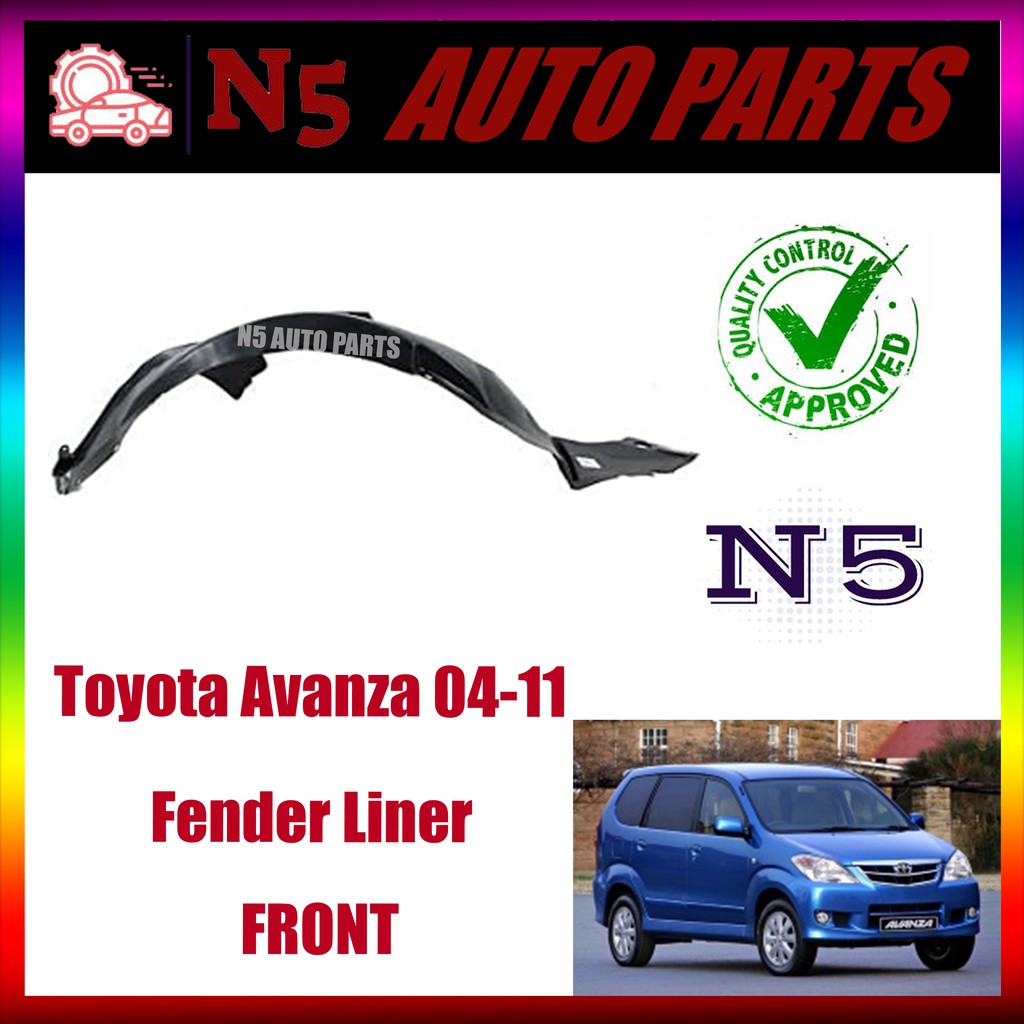 Toyota Avanza 0411 FRONT Fender Liner / Daun Pisang Shopee Malaysia