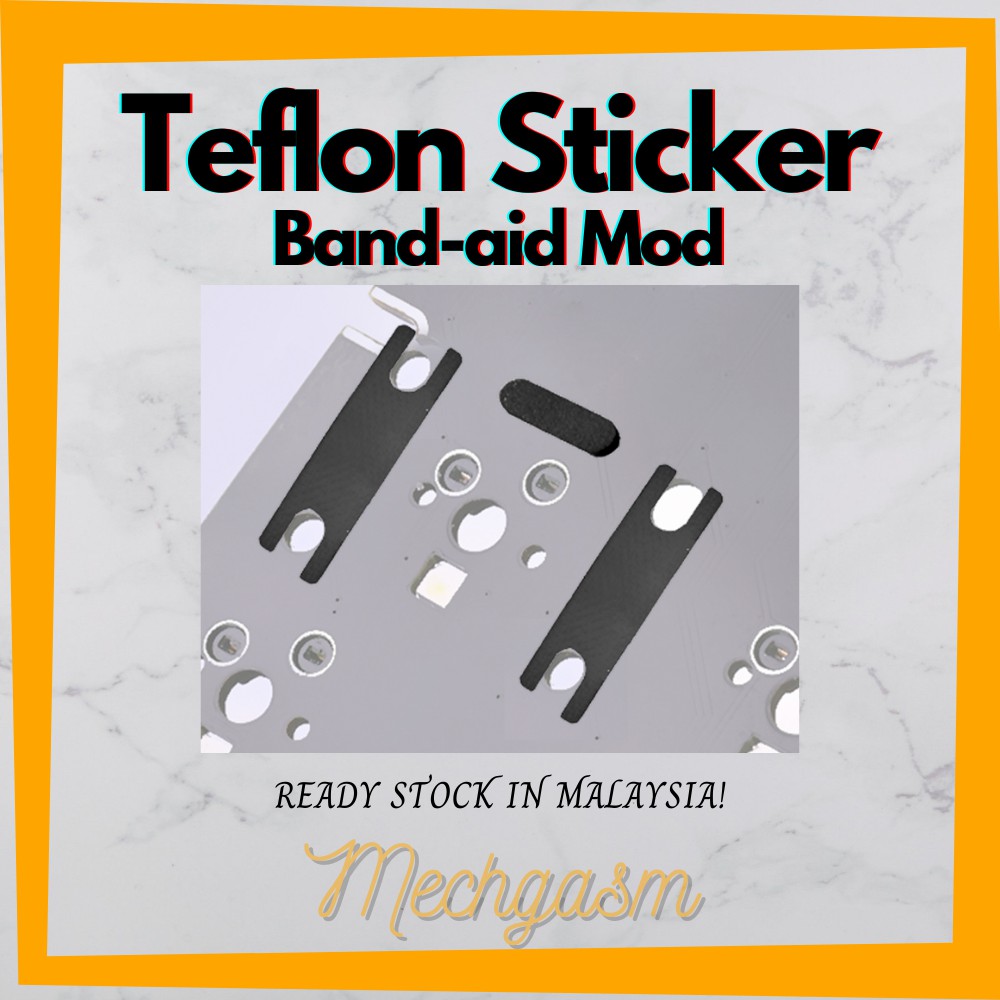STABILIZER FOAM STICKER (10pcs)Teflon Silicon Sticker Mechanical