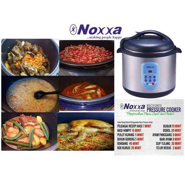 Noxxa Electric Multifunction Pressure Cooker Shopee Malaysia