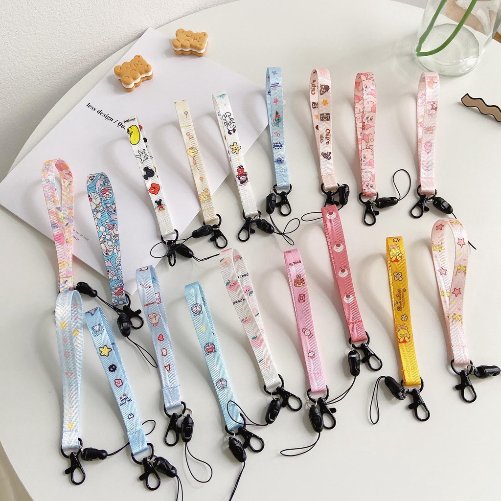 1PC New Printed Fabric Lanyard badge ID Card Holder Neck Strap Clip ...