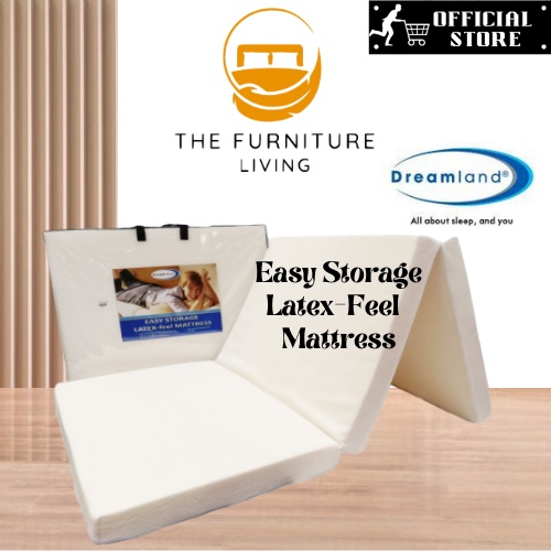 Dreamland Easy Storage Premium Foldable Latex Feel Single Mattress Katil Lipat Single Bujang