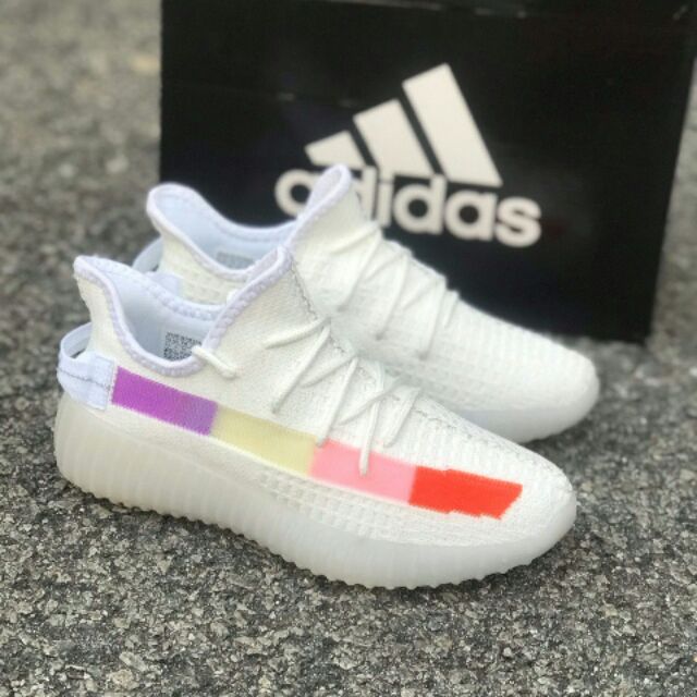 Adidas yeezy 2025 white rainbow