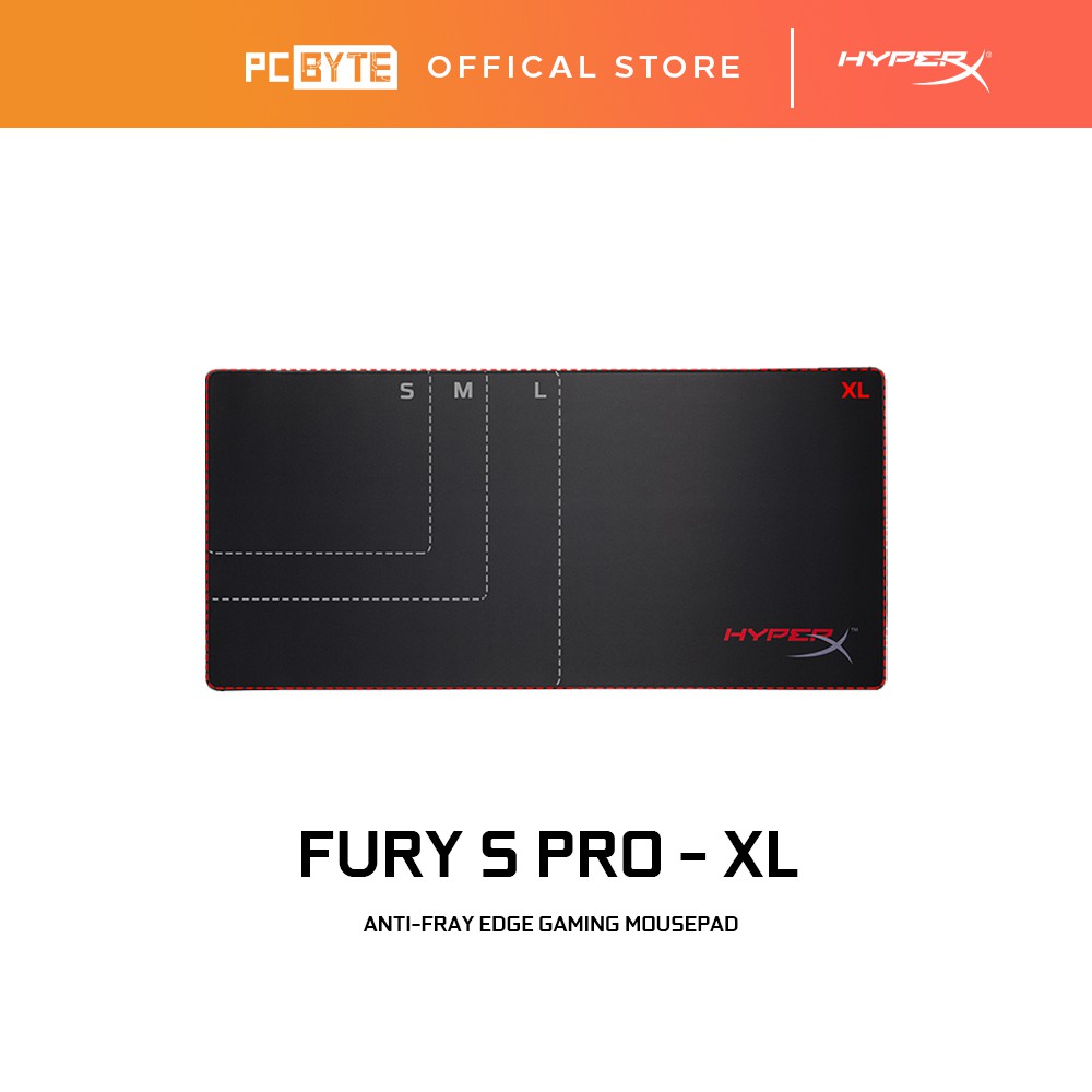 HyperX Fury S Pro Stitched Gaming Mouse Pad - (Medium | Large | Extra ...