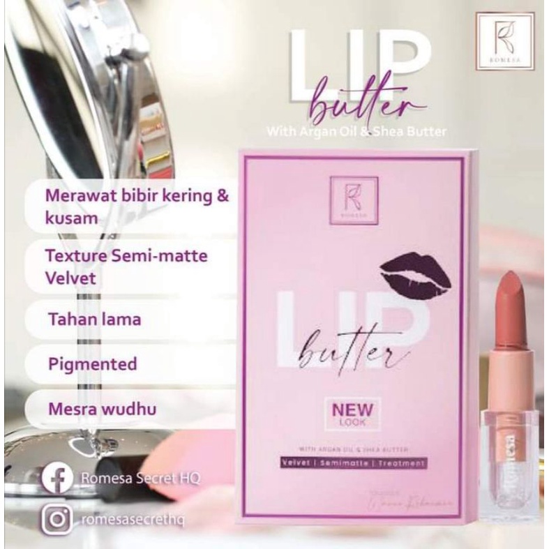 ORIGINAL 💄LIPBUTTER ROMESA BY WANIE ROHAIME | Shopee Malaysia