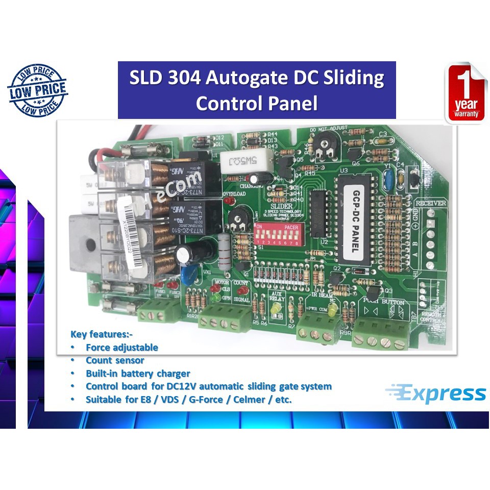 SLD 304 Autogate DC Sliding Control Panel / Board | Shopee Malaysia