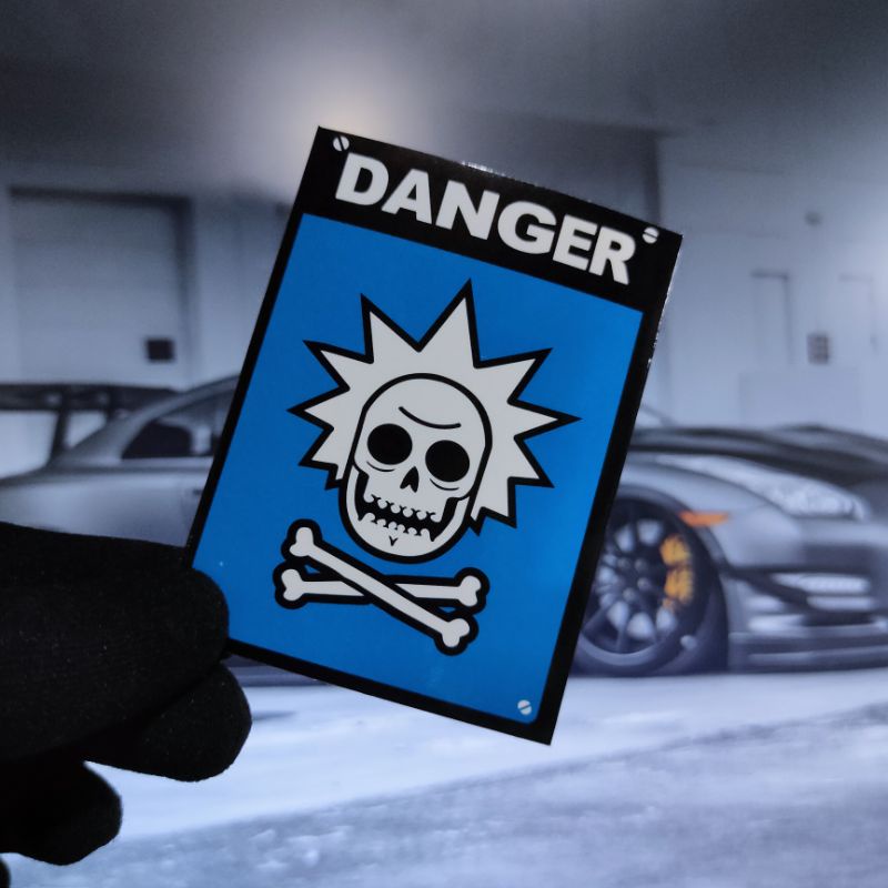 DANGER BLUE AESTHETIC STICKER | Shopee Malaysia