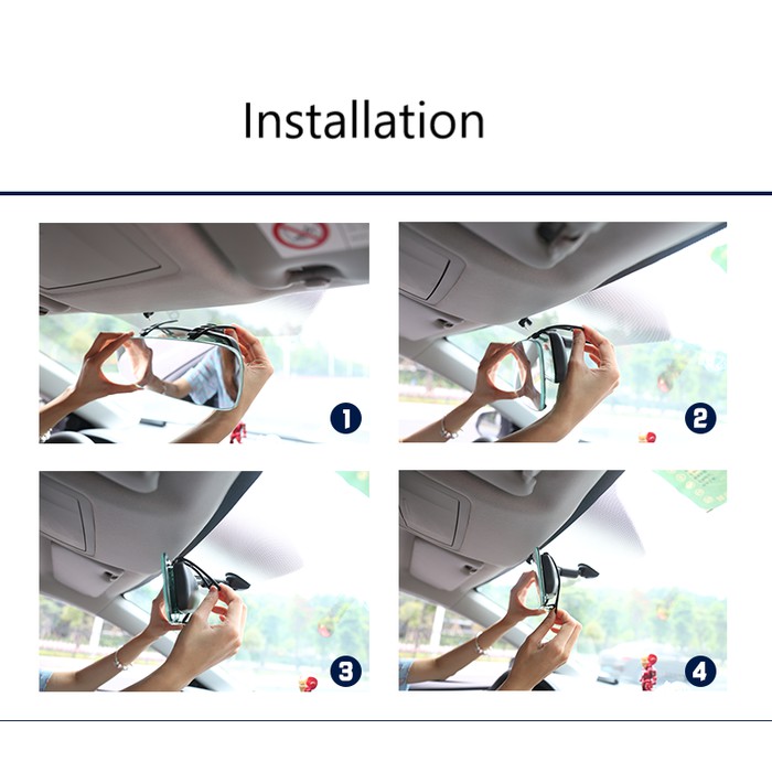 Hot Bezelless Ultra View Car Center Rear View Mirror | Curve Design ...