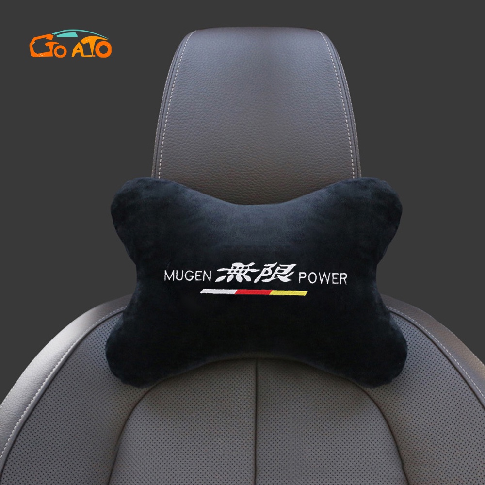 GTIOATO Mugen Car Seat Neck Pillow Auto Seat Head Neck Rest Cushion