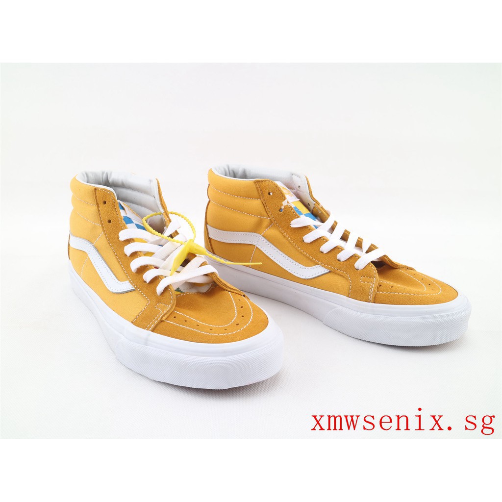 Vans sk8 mid yellow hot sale