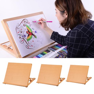 Drawing Sketching Board Wood Adjustable Table Desk Easel DIY Art Painting